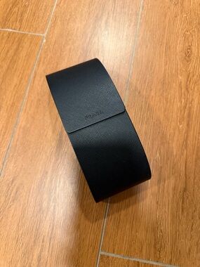 Prada Black Textured Saffiano Sunglass Case
